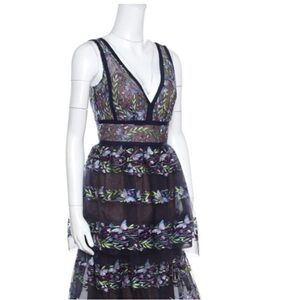 Marchesa Notte blue butterfly gown — never worn.